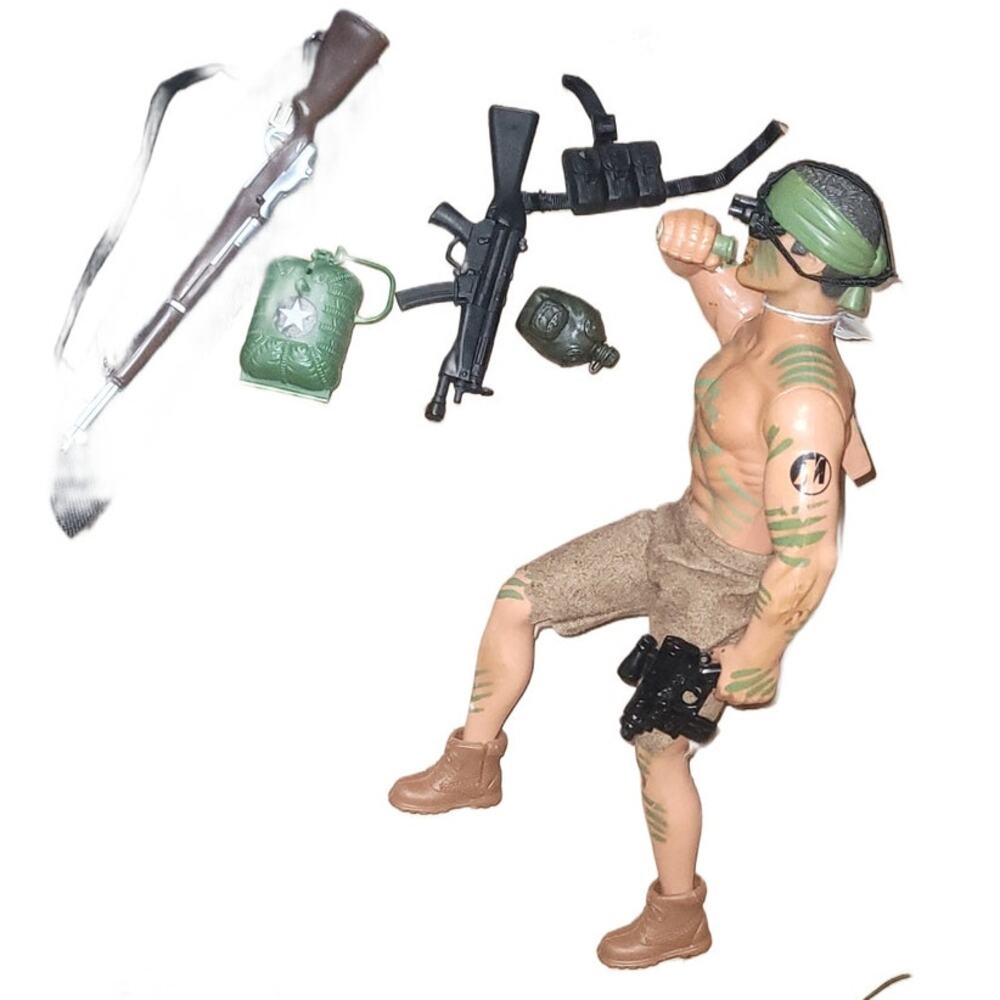 B - Vintage GI Joe Soldiers+ Accessories & Weapons B - Picture 2 of 15